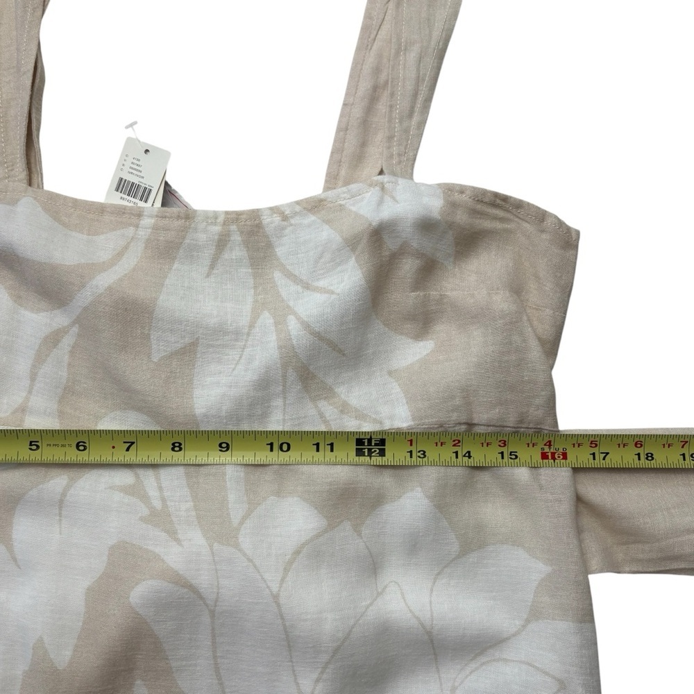 NWT Anthropologie Pilcro Sleeveless Square-Neck Linen Blend Midi Dress M - Picture 10 of 16